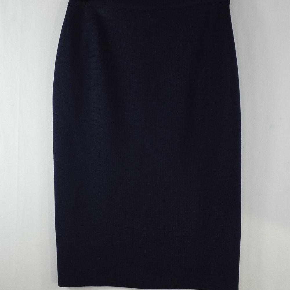 Devernois knit Pencil cut wool Skirt